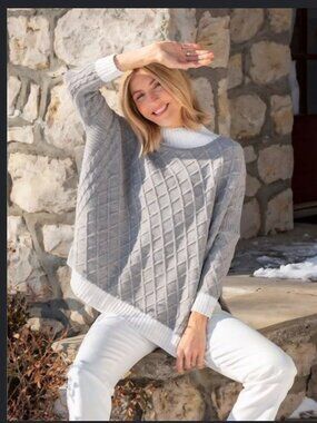 Mer-Sea & Co. "The Lisbon Traveler Sweater"  in Driftwood & Sea Salt